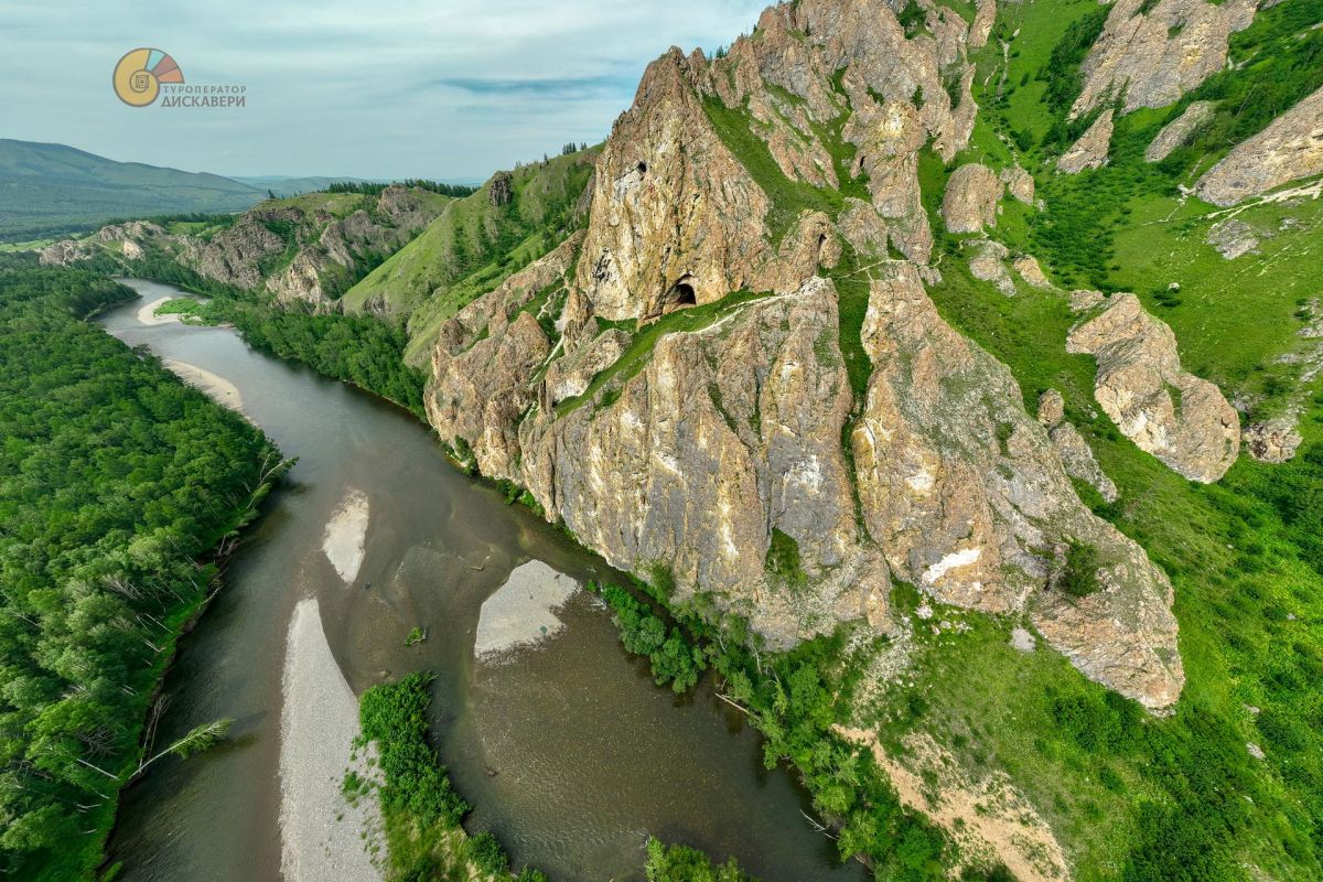 Экскурсия "Тропа предков", маршрут по берегу реки Белый Июс