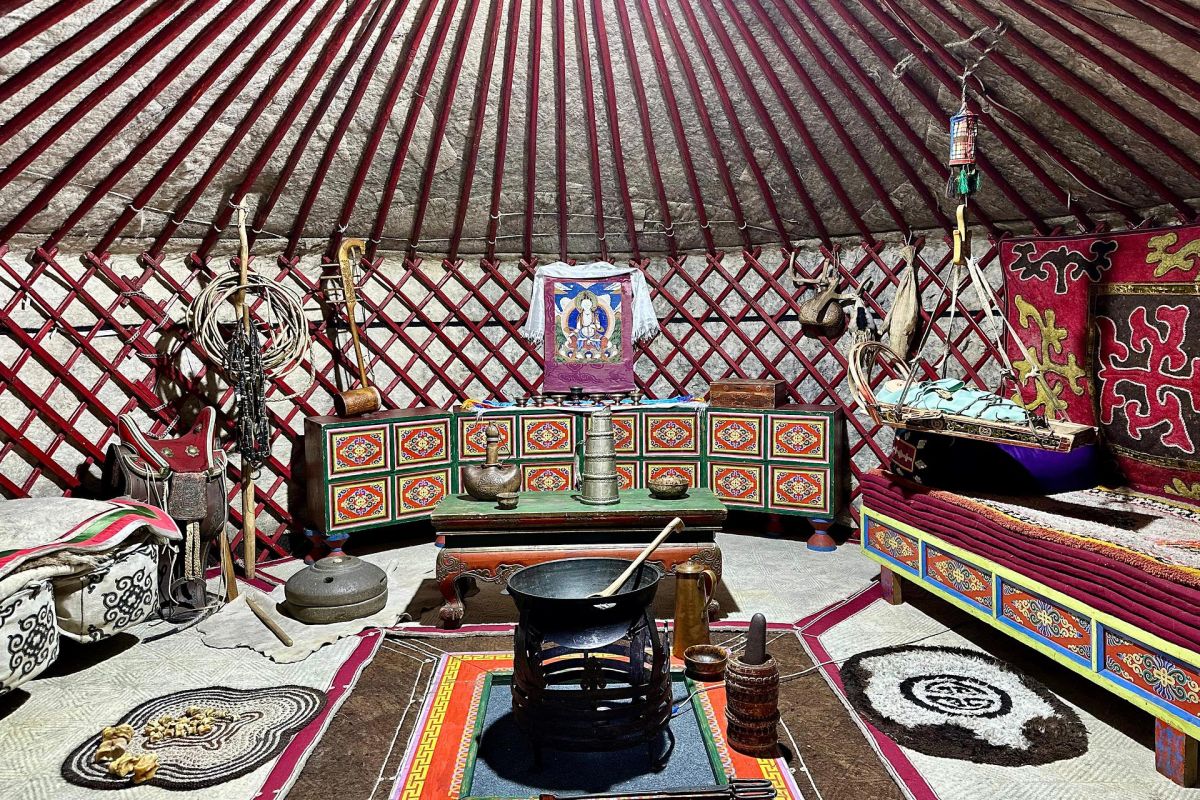 Юрта в музее
